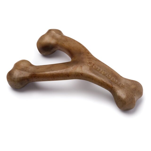 Benebone Wishbone Dog Chew Toy – Bacon – M