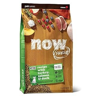 NOW FRESH Grain Free Kitten Food, 3 lb – Dry Cat Food Recipe for Kittens – Real Meat and Fish for Protein – Healthy Kitty Food