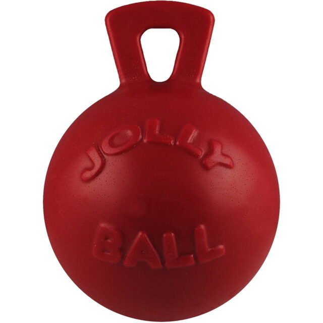 Jolly Pet Mini Tug n Toss Interactive Ball Dog Toy 4 Red