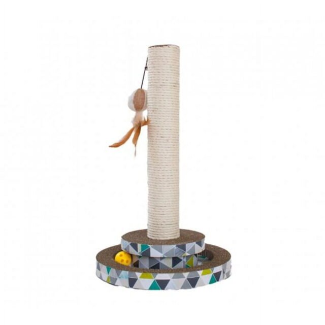 Petstages Scratch and Play Tower Track Cat Toy Multi-Color 1 Each