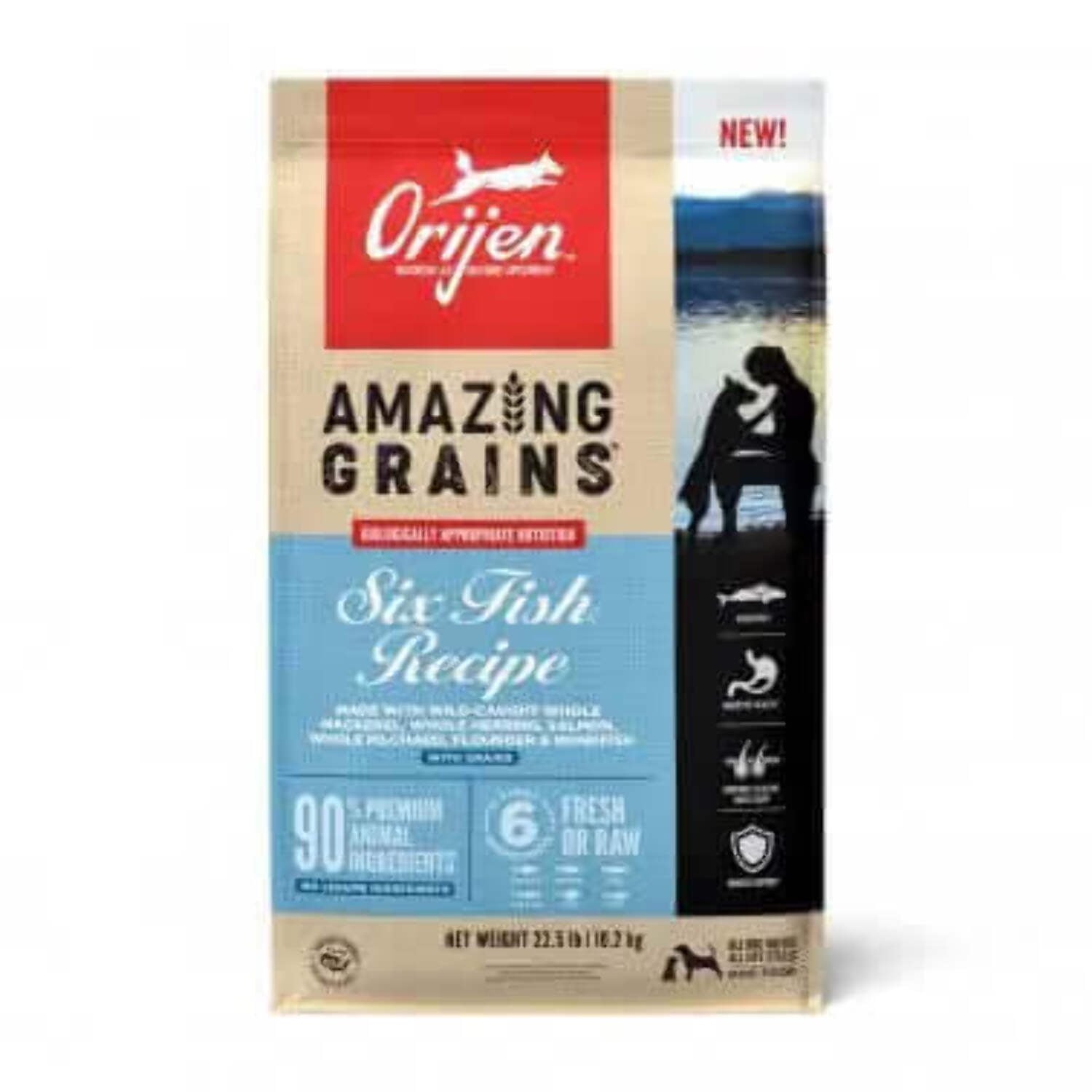 OrijenĀ® Amazing Grains Six Fish Recipe Dry Dog Food