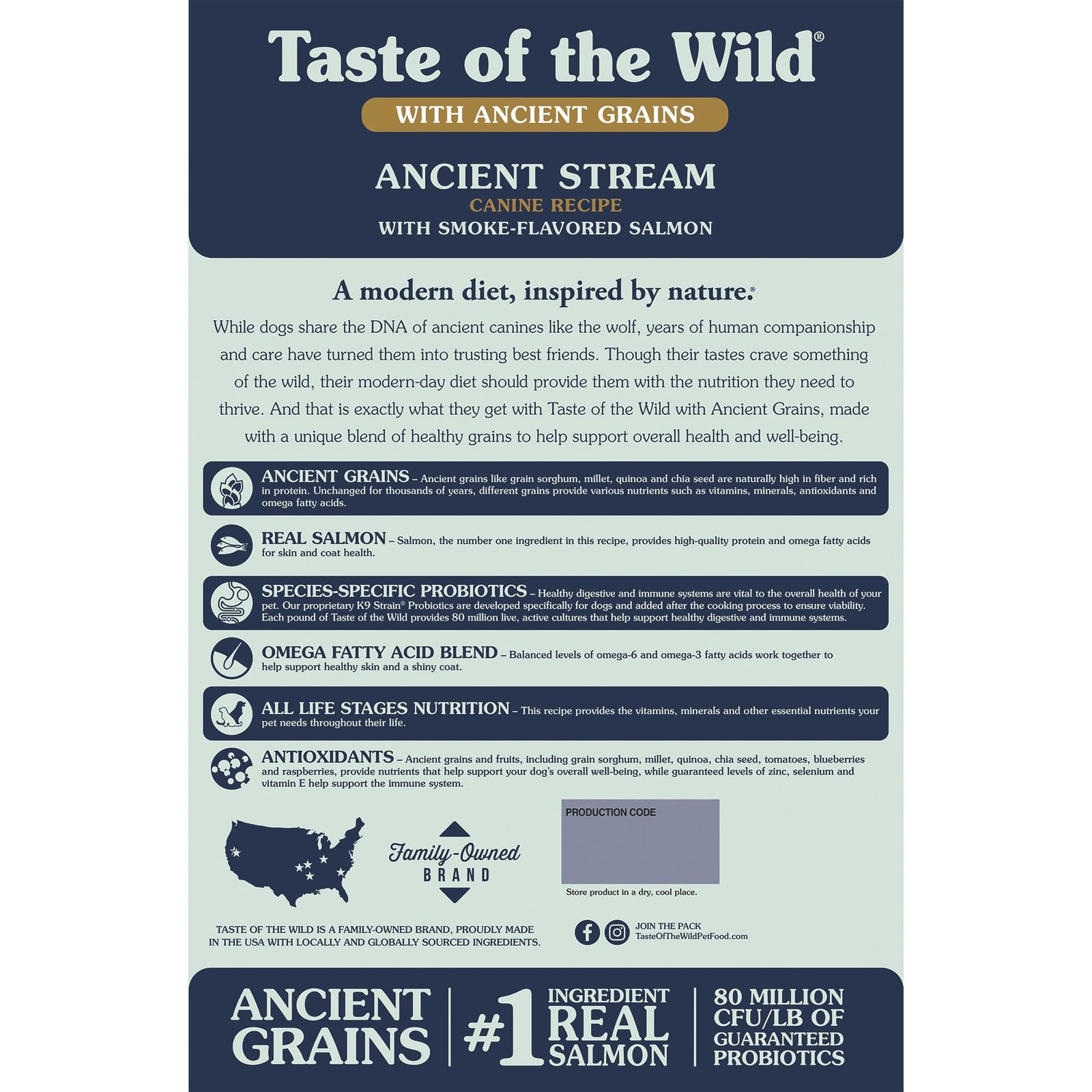 Taste of the Wild Ancient Stream Smoked Salmon Dry Dog Food