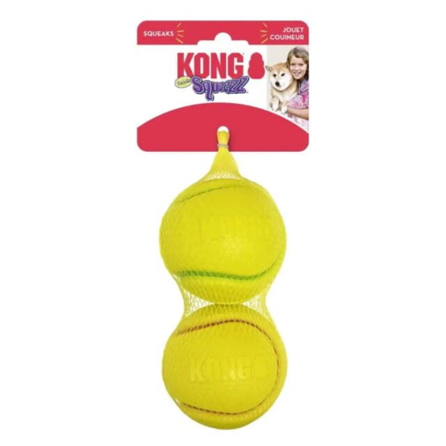 KONG Squeezz Tennis Ball Dog Toy 1ea/MD