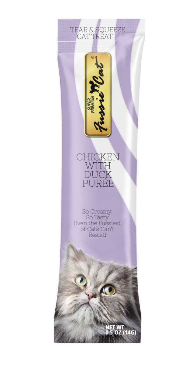 Fussie Cat Chicken with Duck Purée Cat Treat