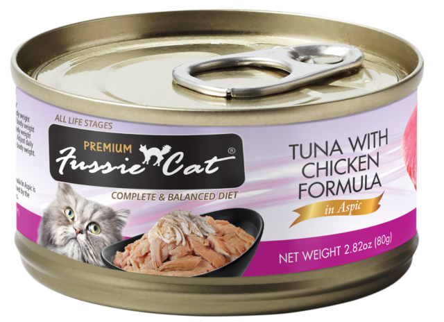 Fussie Cat Premium Tuna with Chicken Formula in Aspic Grain-Free Wet Cat Food
