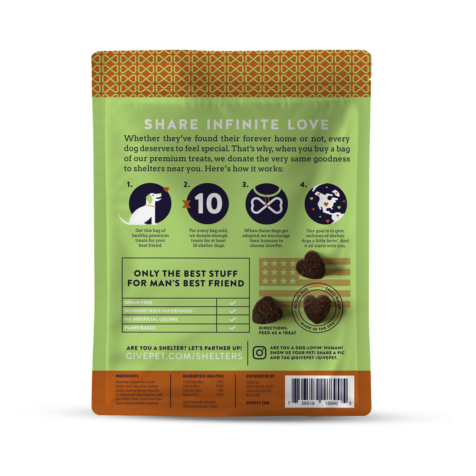 Beagle Scout Grain-Free Soft & Chewy Training Dog Treats (Carob, Honey & Vanilla)