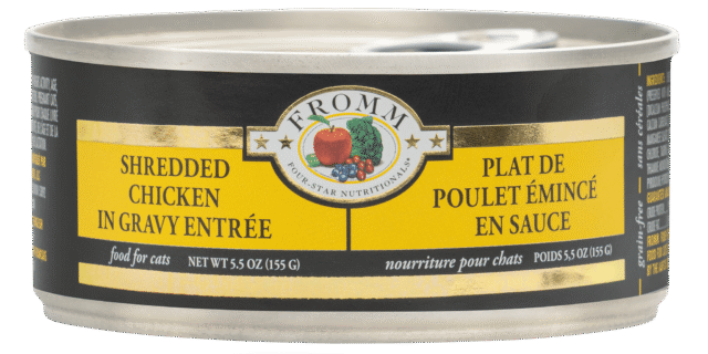 Fromm Four-Star Shredded Chicken in Gravy Entrée Grain-Free Canned Cat Food