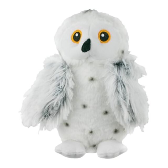9 in. Animated Snow Owl Plush Dog Toy