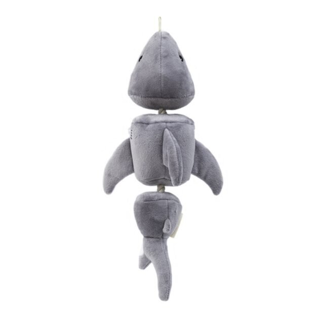 14 in. Jointed Shark Plush Dog Toy