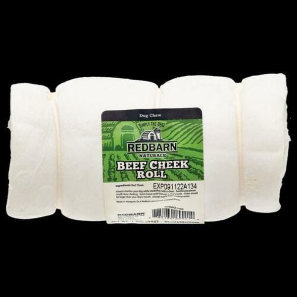 Beef Cheek Roll Dog Treats, Large
