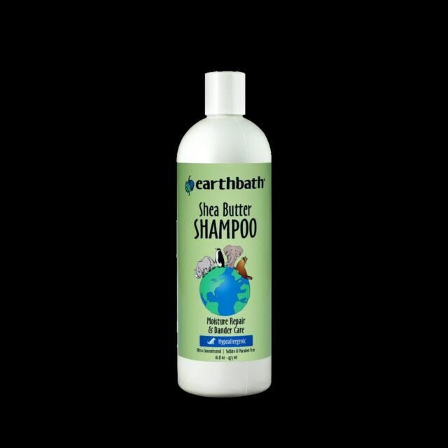 Earthbath Hypoallergenic Shea Butter Shampoo for Moisture Repair & Dander Care for Dogs, 16 fl. oz.