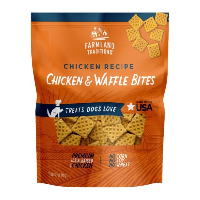 Farmland Traditions Chicken & Waffle Bites Dog Treats