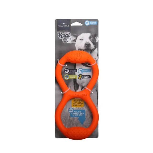 11 in. Goat Tug Rubber Dog Toy
