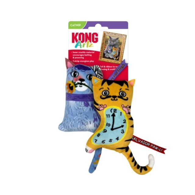 Salvador Pawlik Whiskers Van Gogh Art Catnip Cat Toy – Pack of 2