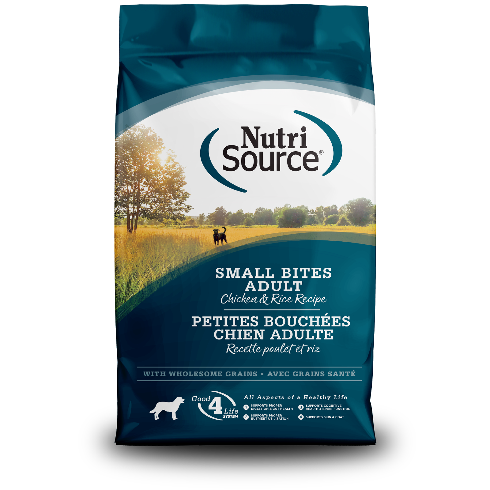 NutriSource Adult Chicken & Rice Small Bites Recipe Dry Dog Food