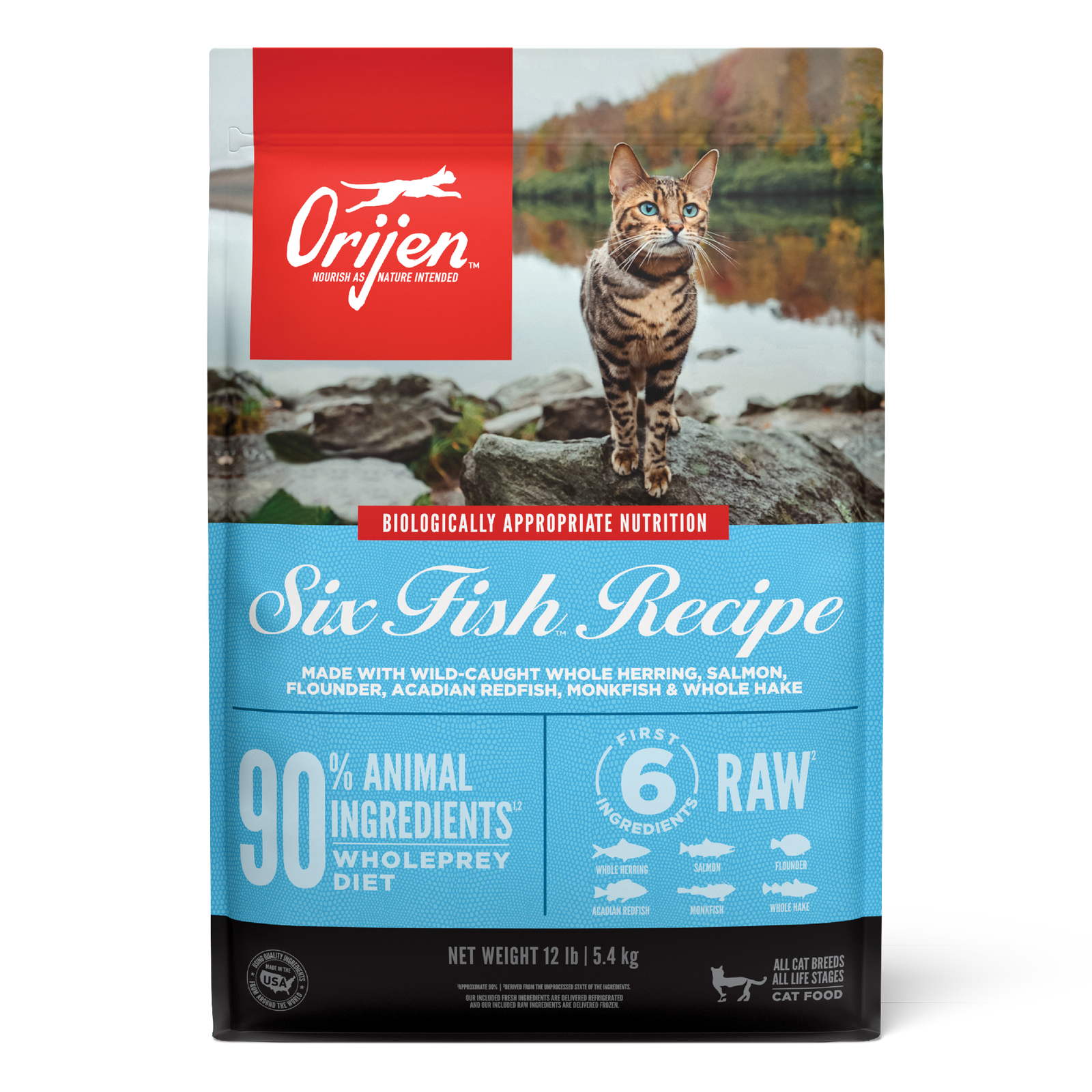 ORIJEN Six Fish Grain-Free High Protein Dry Cat Food