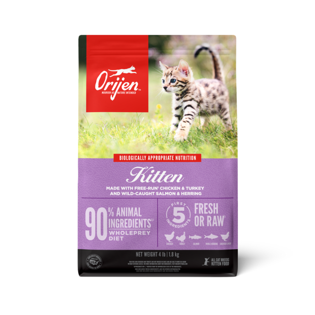ORIJEN Kitten Grain-Free High Protein Dry Cat Food