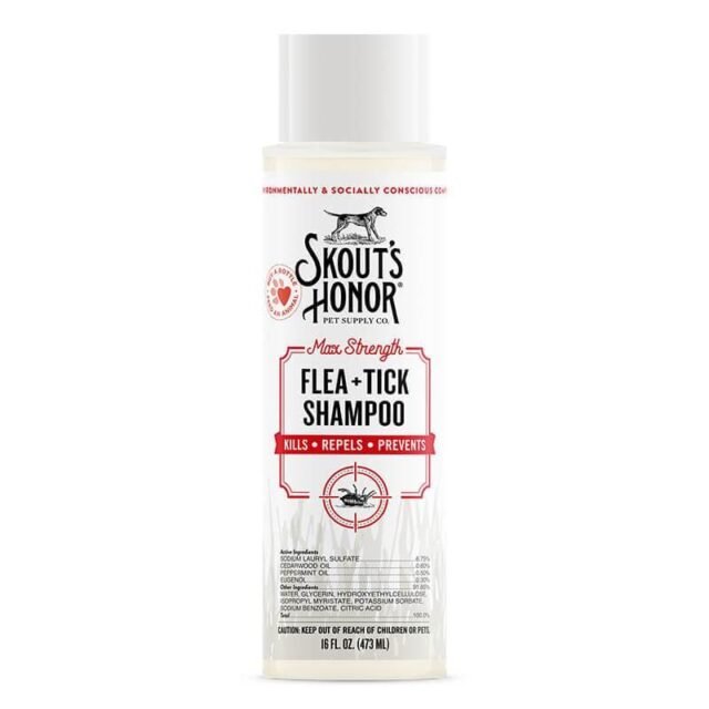 Skout’s Honor Flea + Tick Dog Shampoo, 16 fl. oz.