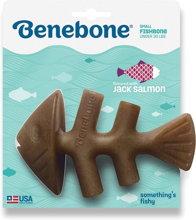 Benebone Fish Dog Bone Chew Toy