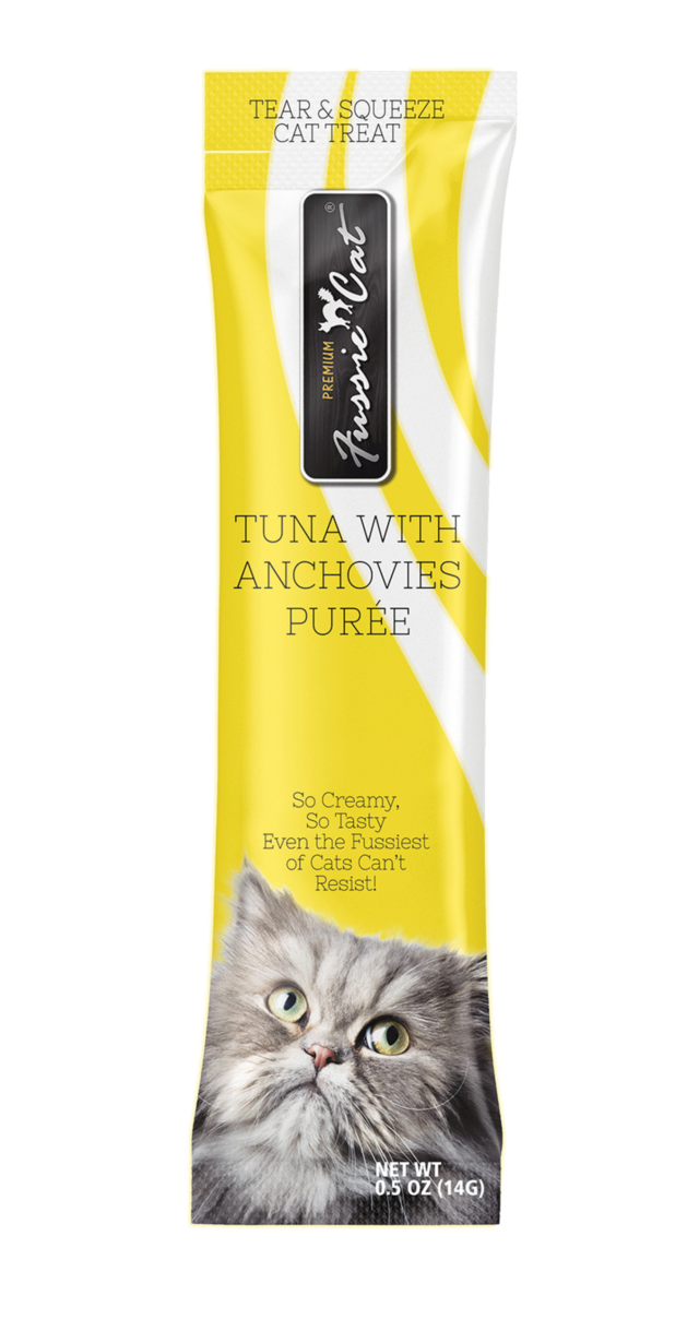 Fussie Cat Tuna with Anchovies Purée Cat Treat