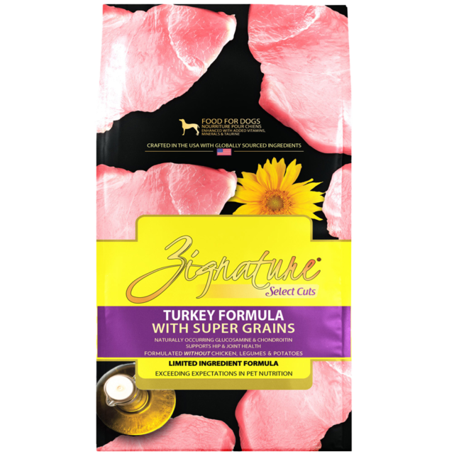 Zignature Select Cuts Turkey Formula with Super Grains Dry Dog Food