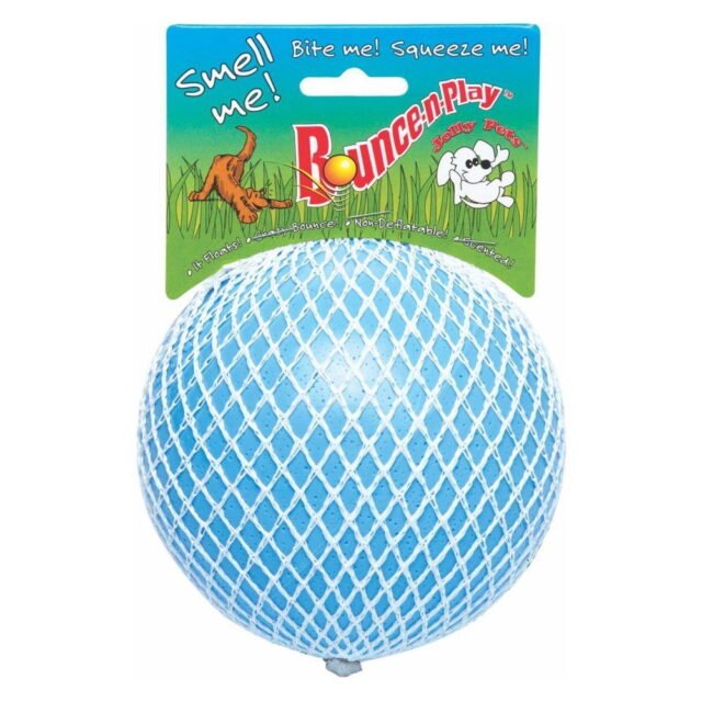 Jolly Pets Bounce-n-Play Jolly Ball Dog Toy 4.5 Light Blue