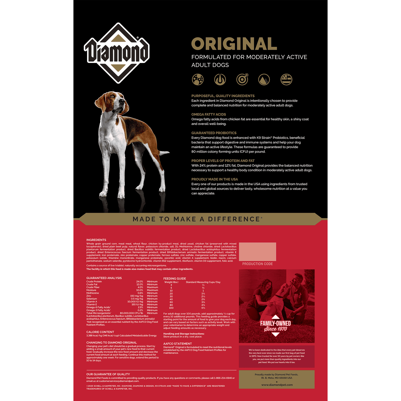 Diamond Original Formula Dry Dog Food