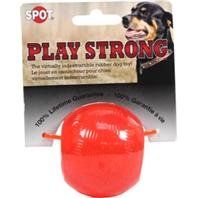 Spot Play Strong Rubber Ball Dog Toy – Red 2.5 Diameter