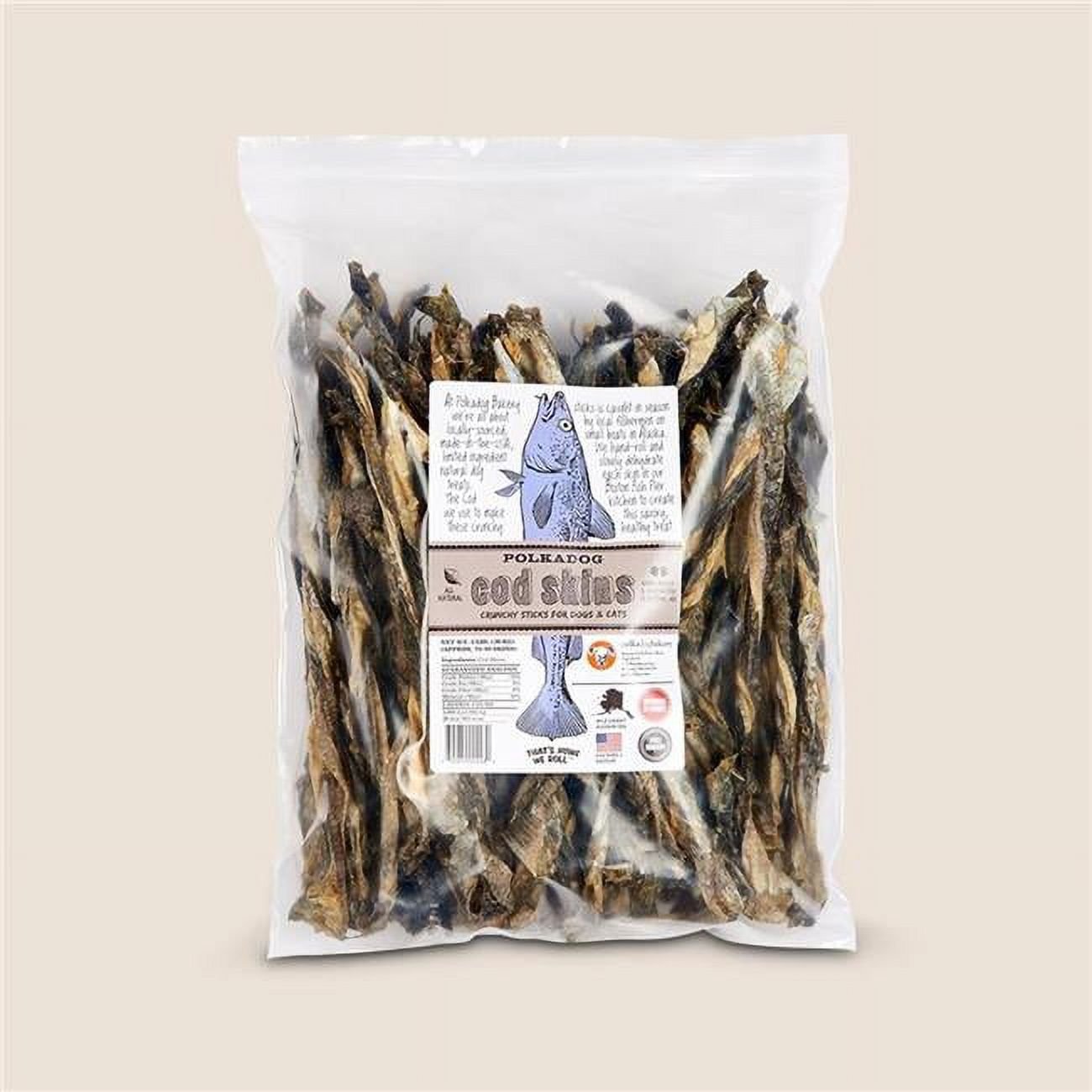 Polka Dog Bakery 858160007731 12 oz Cod Skin Shirt Treat for Dog