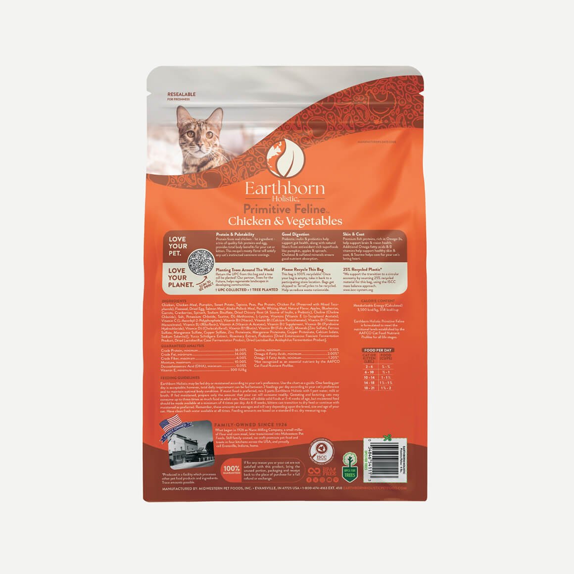 Earthborn Holistic Primitive Feline Grain-Free Dry Cat Food