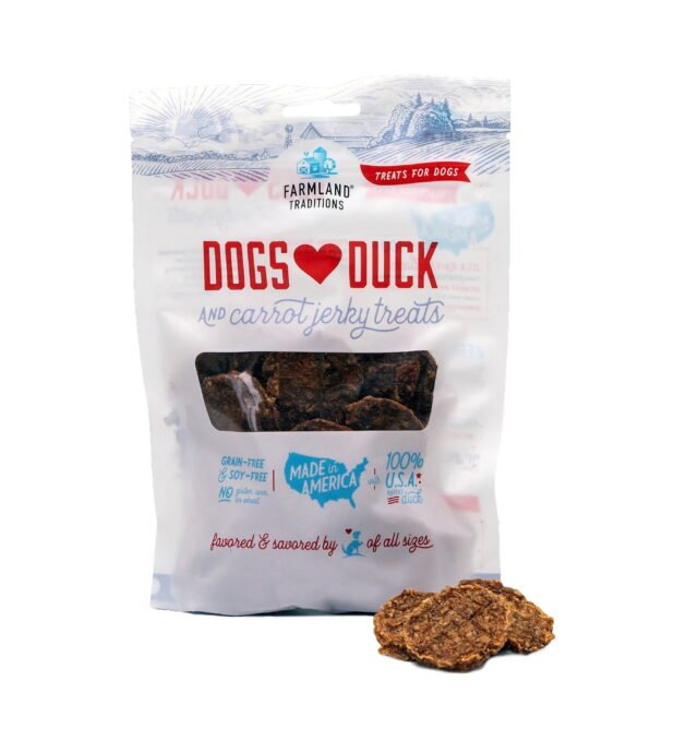 Dogs Love Duck and Carrot Jerky Treats