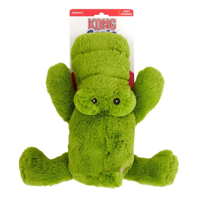 KONG Cozie Ali-Gator Plush Dog Toy Green Extra Large