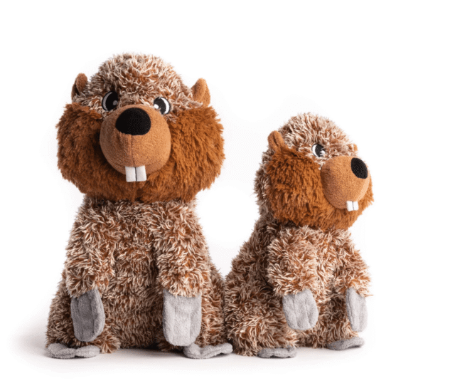 Fluffy Beaver Plush Toy by fabdog® (2 sizes)