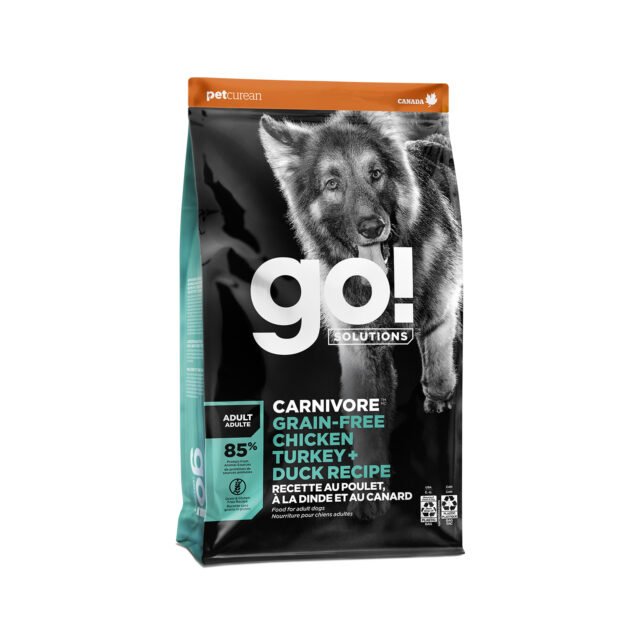 GO! Solutions Carnivore Grain-Free Chicken, Turkey + Duck Adult Recipe Dry Dog Food