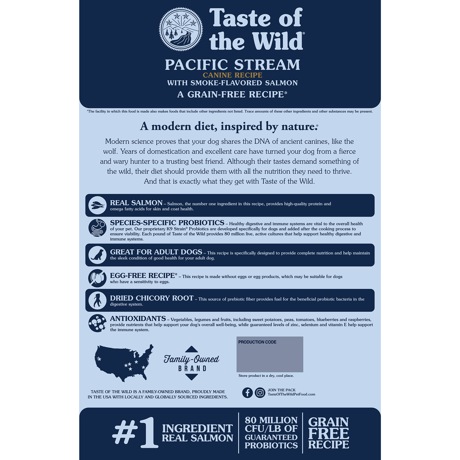Taste of the Wild Pacific Stream Grain-Free Smoke-Flavored Salmon Dry Dog Food