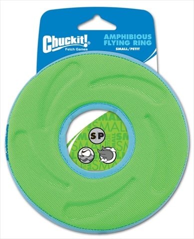 Chuckit! Amphibious Zipflight Polyester Flying Disc Fetch Dog Toy Small 6 Pack of 1 Assorted