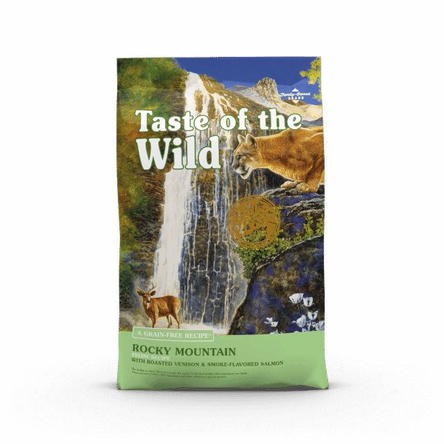 Taste of the Wild Rocky Mountain Feline Recipe with Roasted Venison & Smoke-Flavored Salmon Grain-Free Dry Cat Food
