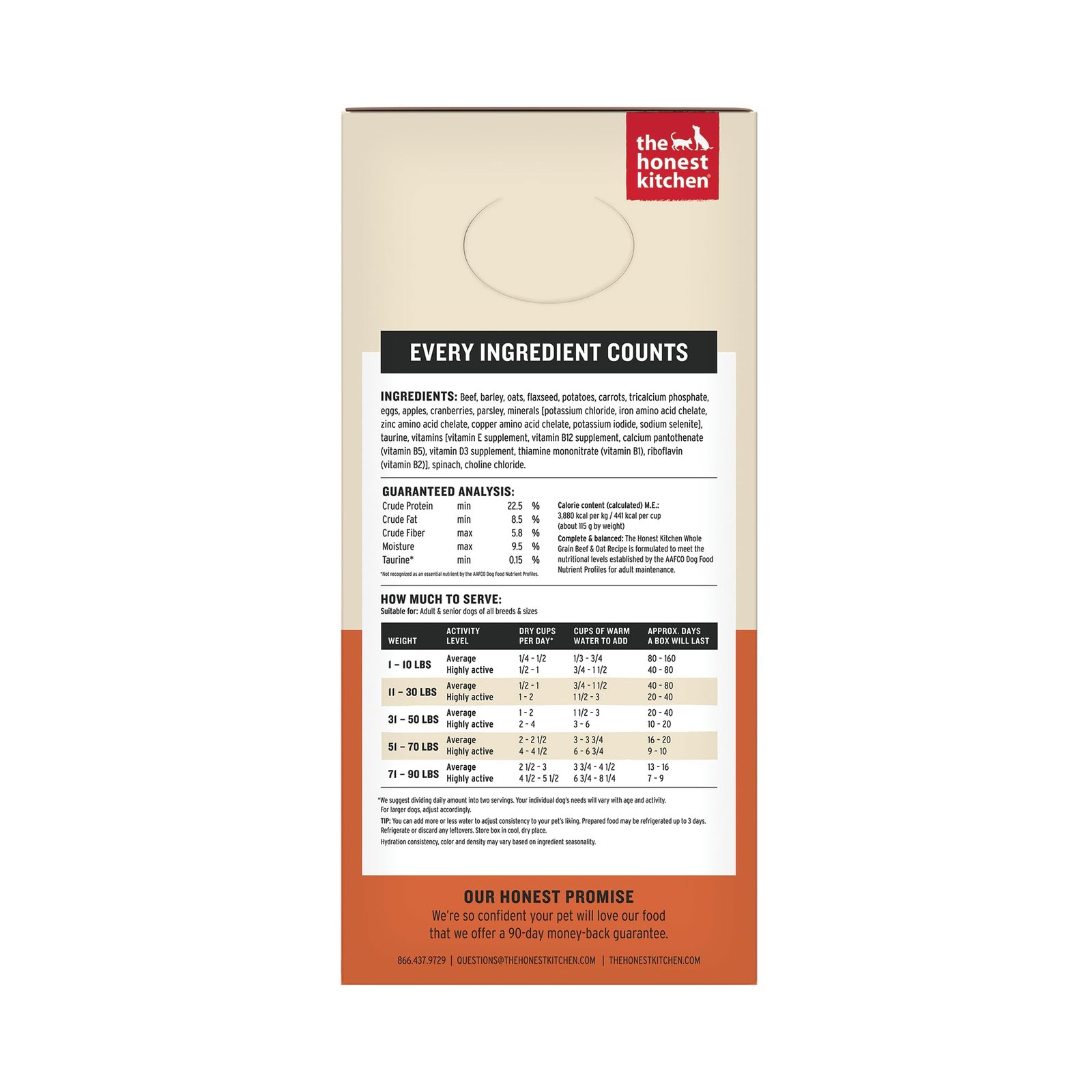 The Honest Kitchen Verve: Natural Human Grade Dehydrated Dog Food Beef & Organic Grains
